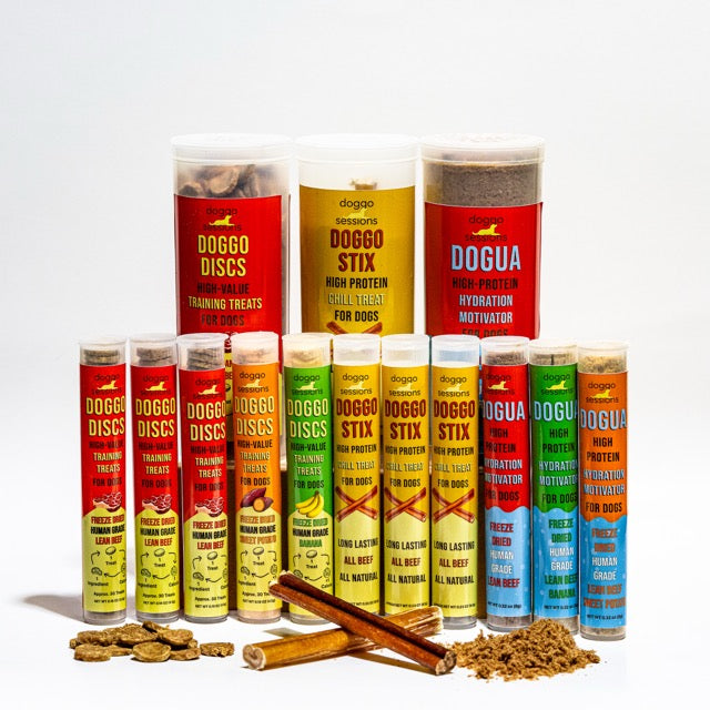 dog treats and hydration mixes