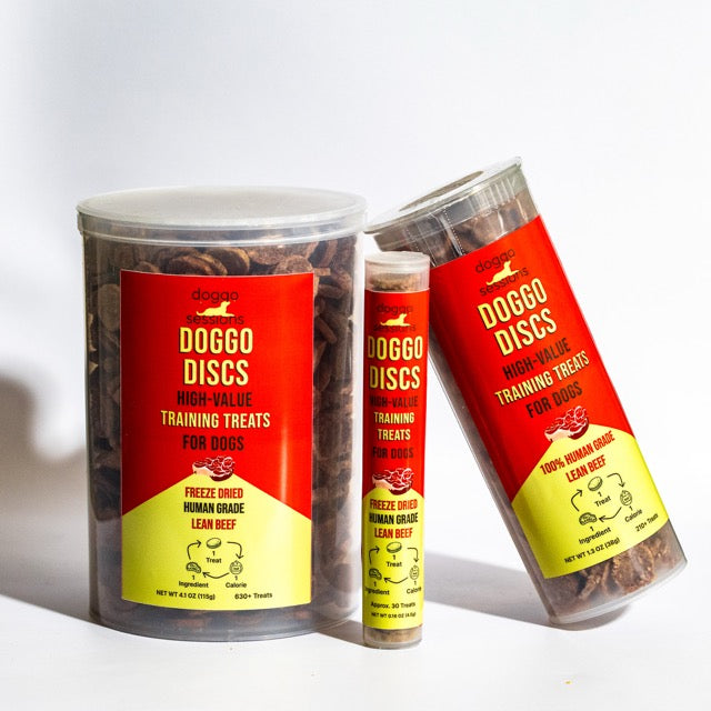 dog treats in tube containers