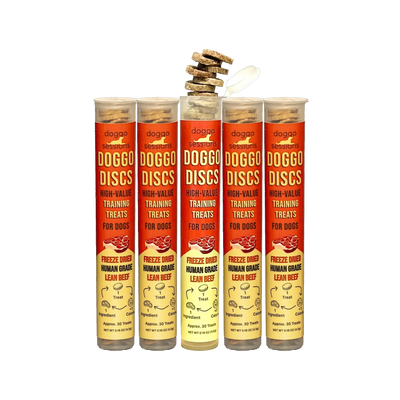 Doggo Discs Beef / 5 Tubes - 150 treats