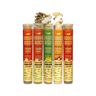 Doggo Discs Mixed / 5 Tubes - 150 treats